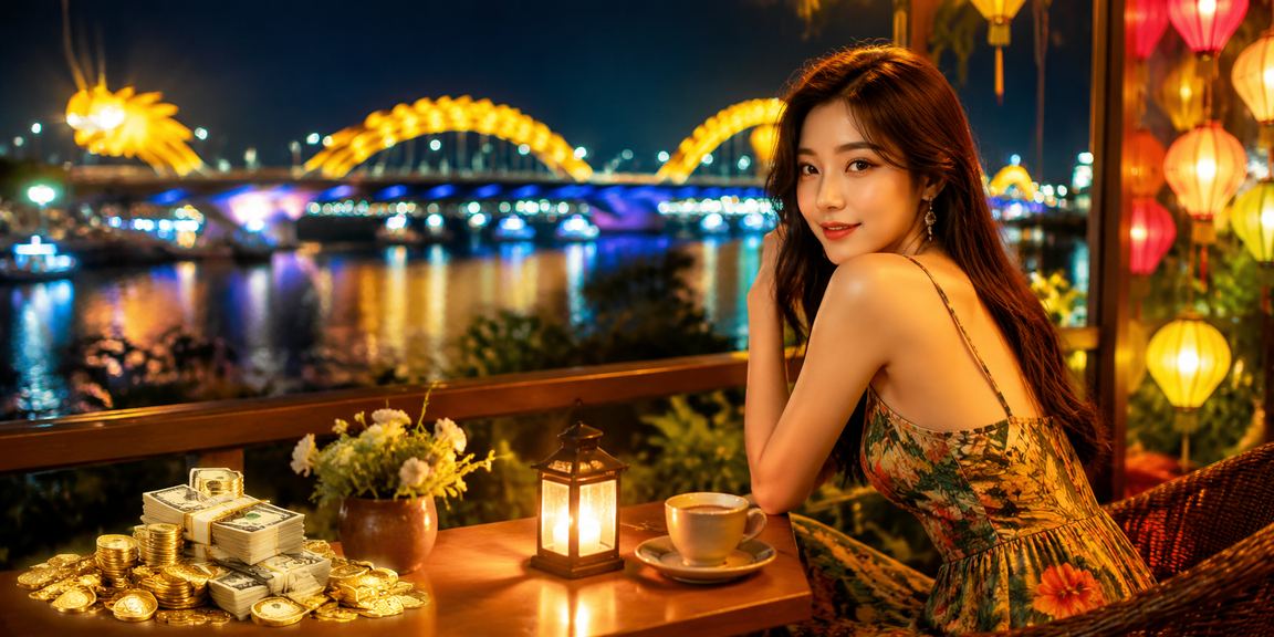 Người dùng tại Đà Nẵng xem thông tin hỗ trợ thanh toán VND trong quán cà phê